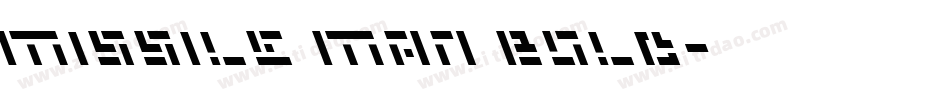 Missile Man Bold字体转换